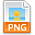 PNG file extenstion icon